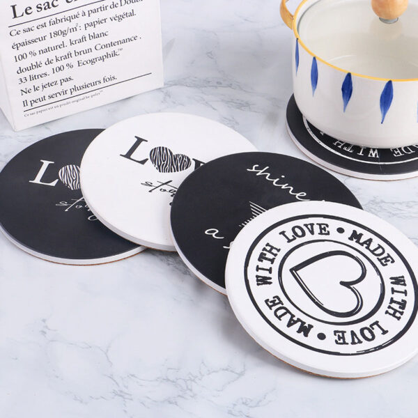 Personalized Round Ceramic Coaster Square Ceramic Coaster - Image 4