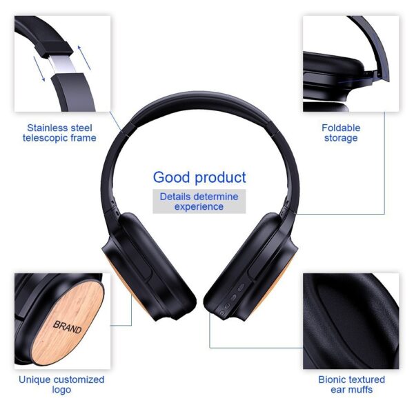 Damboo  Degradable Bluetooth Headset For Computer Headsets - Image 7