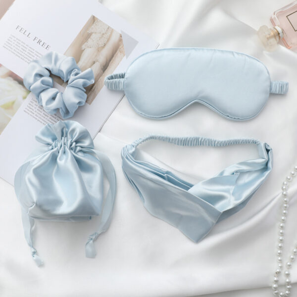 Silk Travel Portable Sleeping Eye Mask Set - Image 5