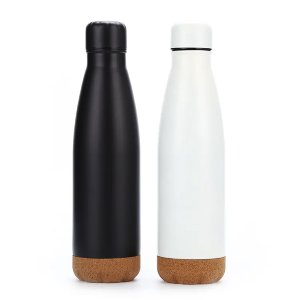 Stainless Steel Thermos Glass Double Vacuum Cork Bottomed Coke Bottle - Image 6