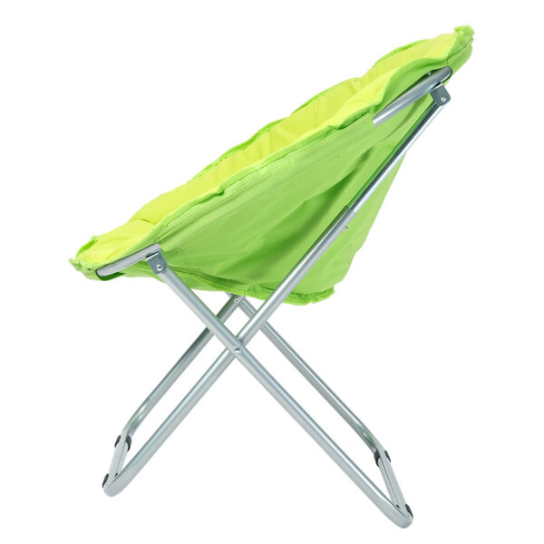 Folding Round Chair Home Outdoor Portable Chair Office Leisure Chair - Image 2