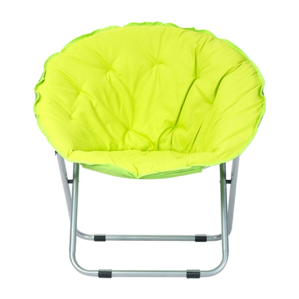 Folding Round Chair Home Outdoor Portable Chair Office Leisure Chair - Image 3