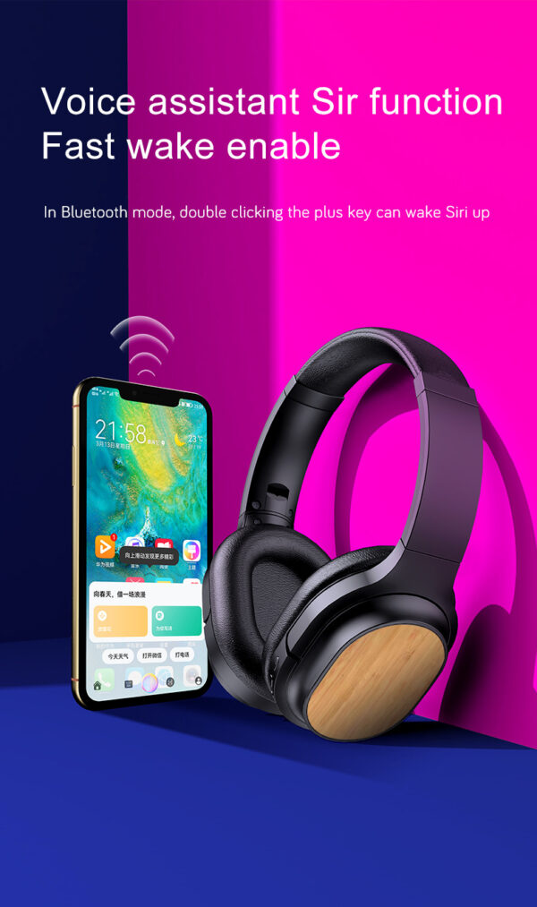Damboo  Degradable Bluetooth Headset For Computer Headsets - Image 5