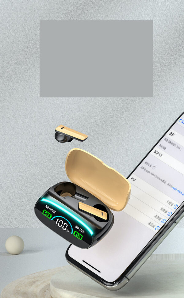 M46 Wood Grain Bluetooth 5.3 Headset with TWS Touch - Image 3