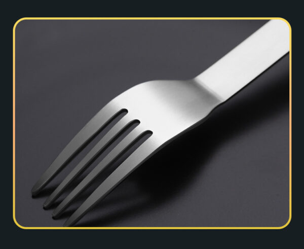 Portable Stainless Steel 3-Piece Travel Cutlery Set - Image 4