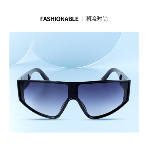 Retro Punk One-Piece Goggles - Unisex Fashion Sunglasses - Image 2