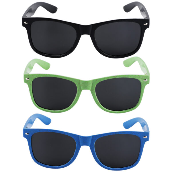 Eco-Friendly Wheat Straw Sunglasses with Custom Logo - Image 2