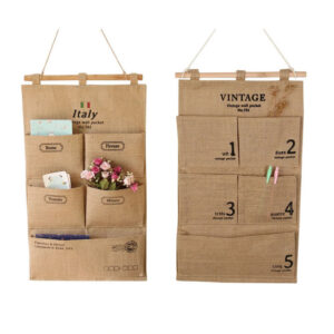 Multi-layer Hanging Digital Storage Bag Jute Storage Bag