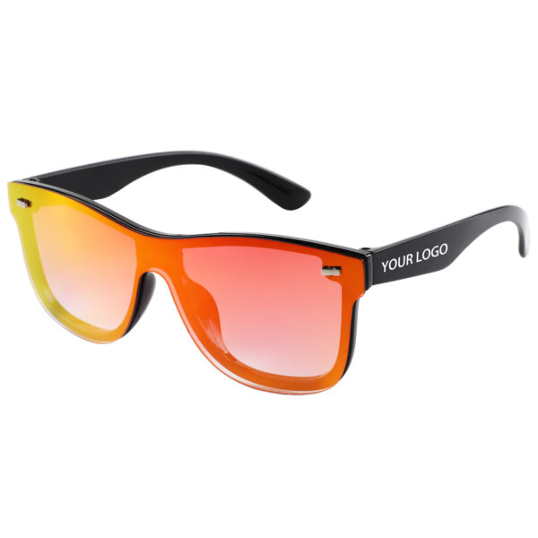 Trendy One-Piece Reflective Sunglasses - Unisex - Image 5