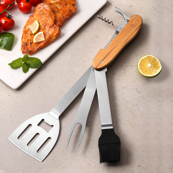 Wine Bottle Opener Outdoor Barbecue Multi-functional Set - Image 2