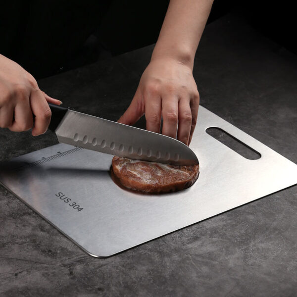 Custom 304 Stainless Steel Cutting Board & Plate - Image 3