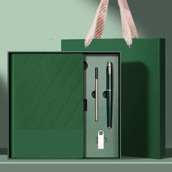 Custom A5 Exquisite High-End Notebook Notepad Gift Box Set - Image 6