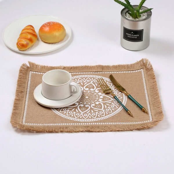 Bohemian Nordic Cotton Linen Coaster Placemats - Image 4