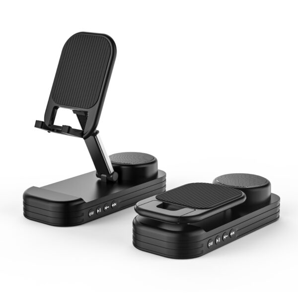 Bluetooth Speaker Desktop Folding Phone Stand - Image 2