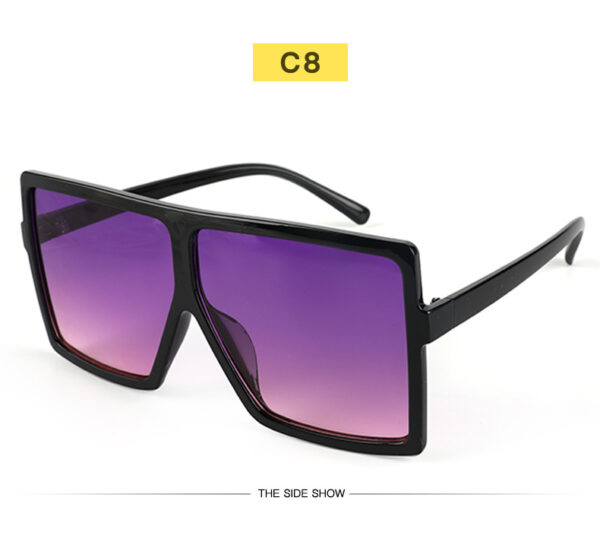Large Frame Square Sunglasses - Unisex Fashion Trend - Image 4
