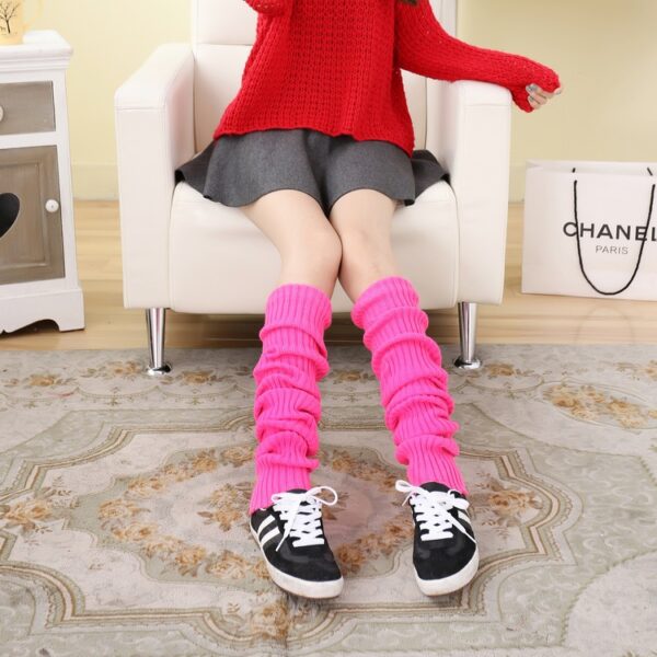 Thick Over-the-Knee Wool Leg Warmers & Yoga Socks - Image 5