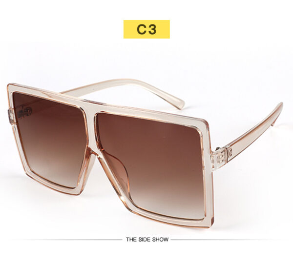 Large Frame Square Sunglasses - Unisex Fashion Trend - Image 6