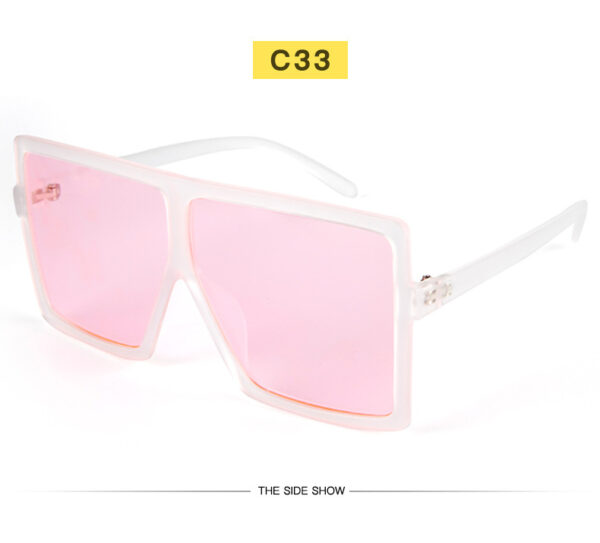 Large Frame Square Sunglasses - Unisex Fashion Trend - Image 8