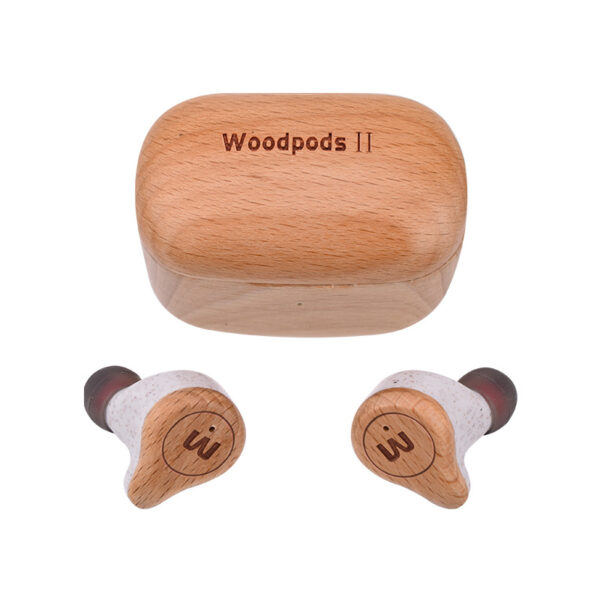 Wood Bluetooth Headphone Wheat Straw - Image 2