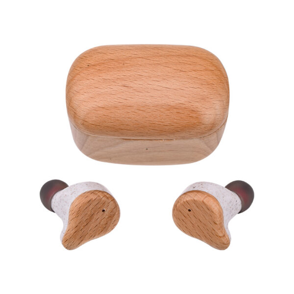 Wood Bluetooth Headphone Wheat Straw - Image 3