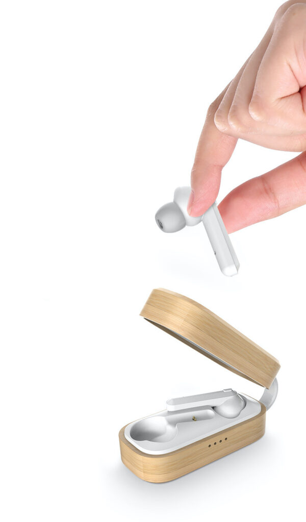 Wireless Bamboo Bluetooth Headset - Image 2