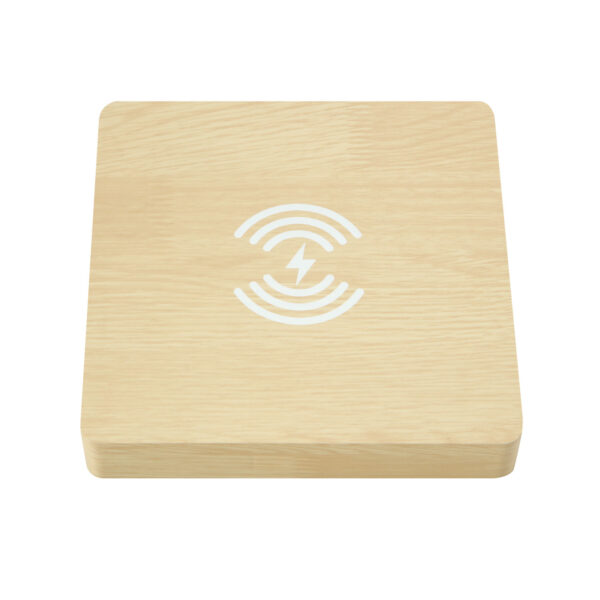 Multi-Function Digital Clock Wireless Charger Wooden Alarm Clock - Image 5