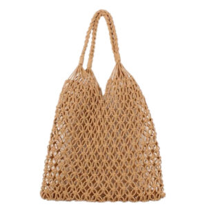 Cotton Rope Bag Travel Woven Fishing Net Beach Bags Shopping Bag Shoulder Handbag