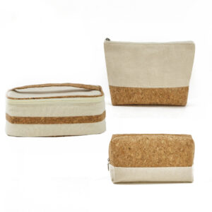 ECO Cork Cotton Makeup Bags for Travel