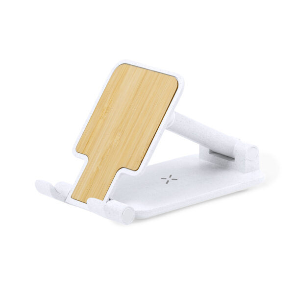 15W Fast Wireless Bamboo Charger & Phone Stand | 2-in-1 - Image 3