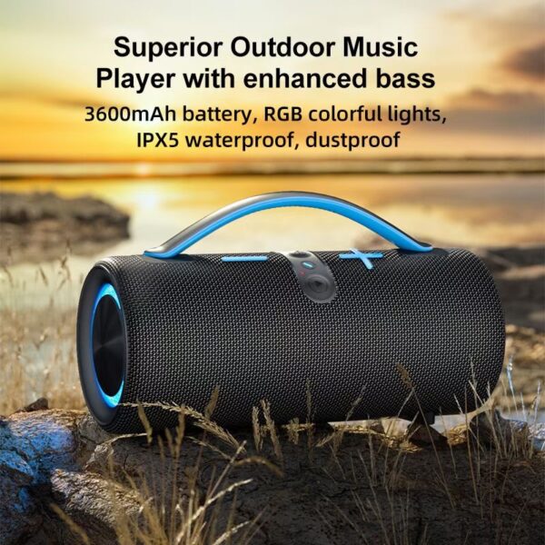 30W Mini Speaker | Rechargeable, Portable, RGB LED - Image 2