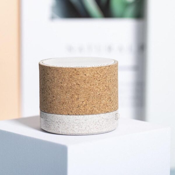 Portable Mini Bluetooth Speaker with Cork Design - Image 6