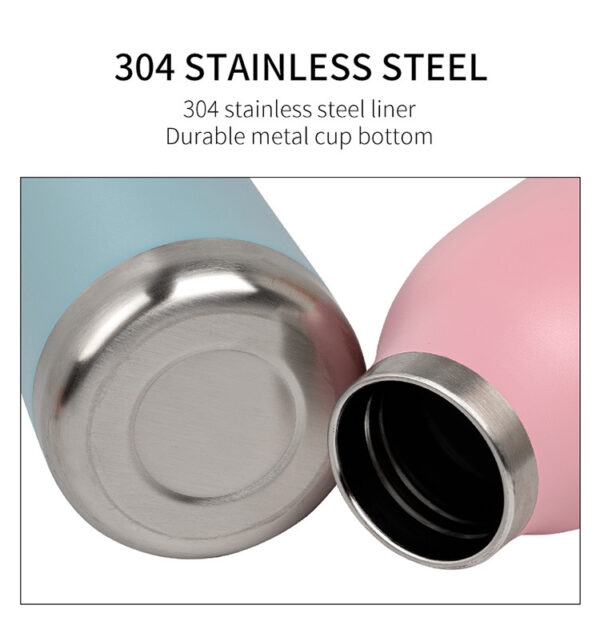 750ml Wide Mouth Vacuum Sports Bottle: 304 Stainless Steel - Image 6
