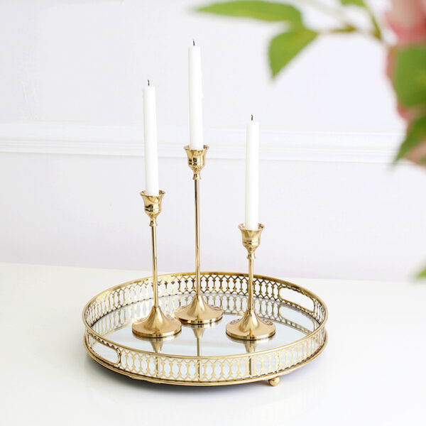 Nordic Electroplated Candle Holder, Romantic Wedding Decor - Image 3