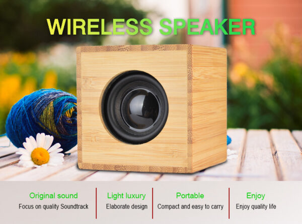 Wooden Wireless Charger & Bluetooth Speaker - Image 5