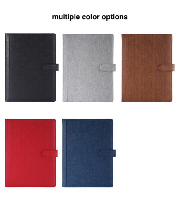 Multifunctional A4 Faux Leather Magnetic Business Folder - Image 4