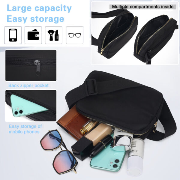 Waterproof Nylon Fanny Pack with Custom Logo - Image 4
