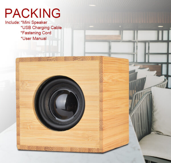 Wooden Wireless Charger & Bluetooth Speaker - Image 2