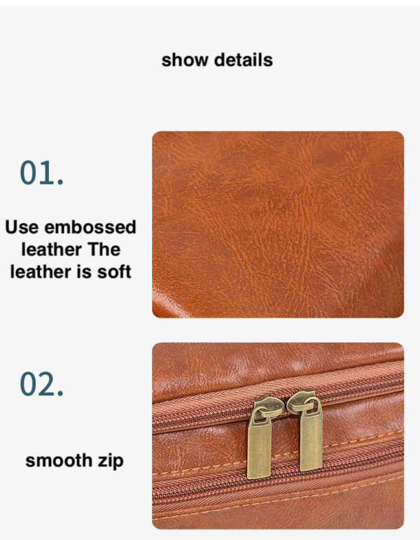 Portable Waterproof Travel Toiletry Bag with Hooks - Image 4