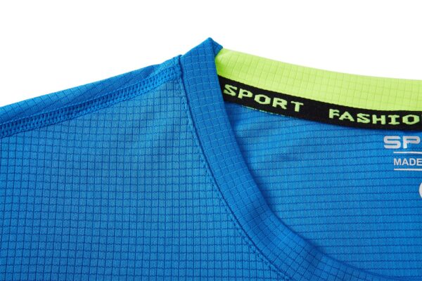 Custom Quick-Dry Grid Shirt: Reflective, Logo Print - Image 4