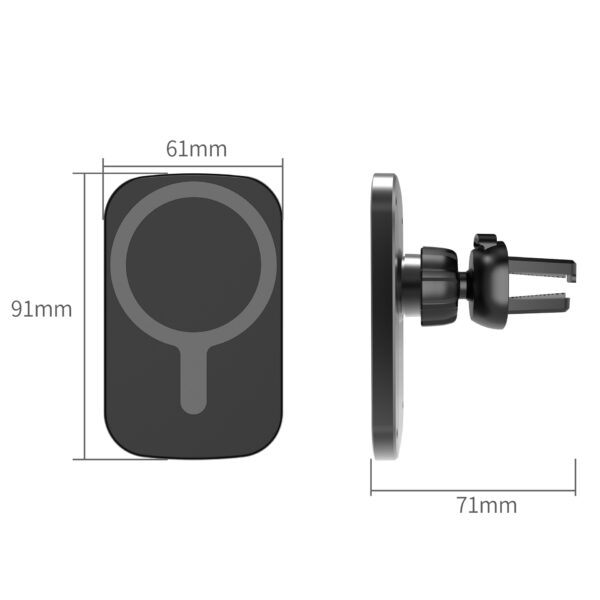 15W Magnetic Aluminum Wireless Charger for iPhone 12 - Image 7