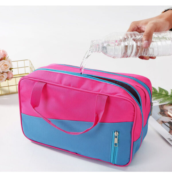 Colorblock Wet/Dry Swim Bag Travel Cosmetic Organizer - Image 6