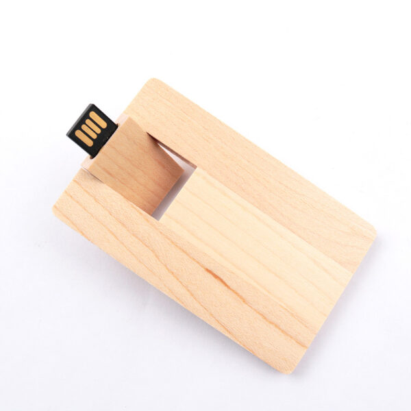 Wooden Card USB Drive | Promotional Gift & Event Favor - Image 3