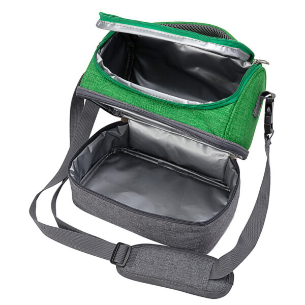 Cartoon Dual-Layer Lunch Bag: Oxford Fabric, Crossbody - Image 5