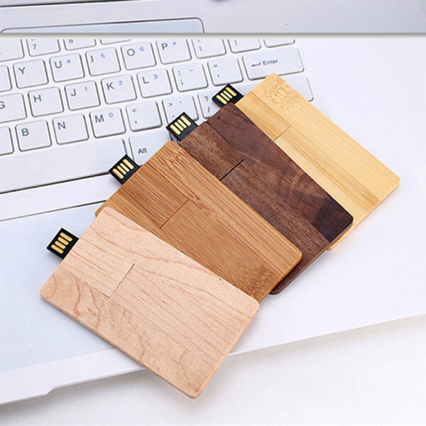 Wooden Card USB Drive | Promotional Gift & Event Favor - Image 4