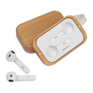 Eco-Friendly Bamboo TWS Earbuds | In-Ear Bluetooth