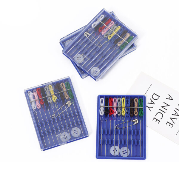 Mini 10-Line Sewing Kit: Hotel Disposable Needle & Thread Set - Image 3