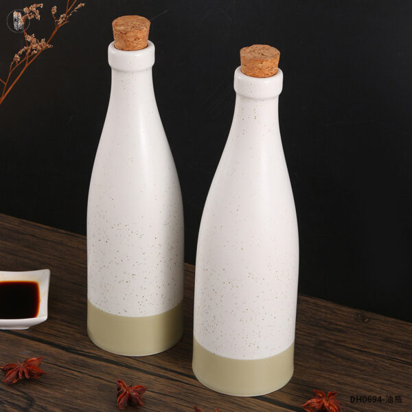 Custom Ceramic Oil Dispenser, Minimalist Kitchen Storage Jar - Image 5