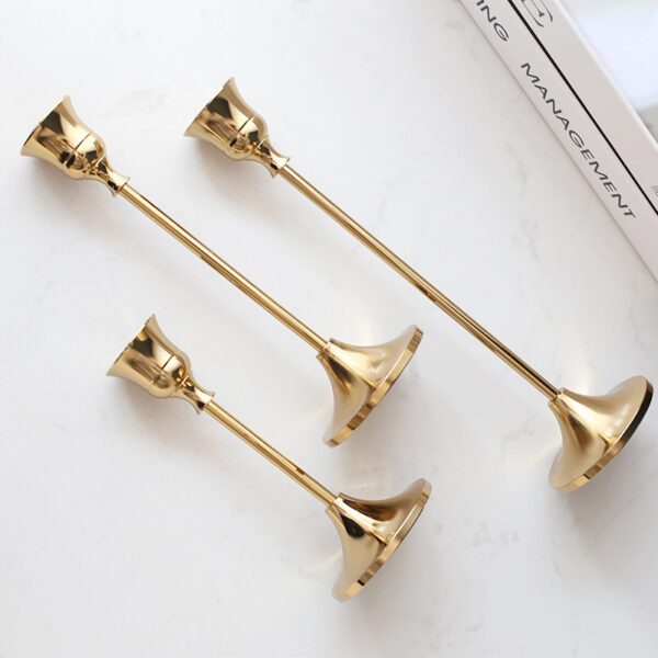 Nordic Electroplated Candle Holder, Romantic Wedding Decor - Image 5