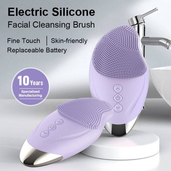New Electric Silicone Facial Cleanser - Mini & Waterproof - Image 4