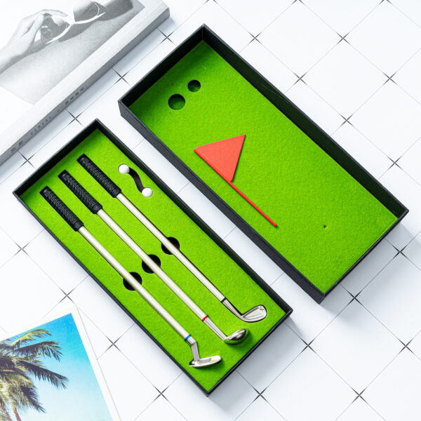 Golf Pen Set: Mini Practice Range Desk Gift - Image 3
